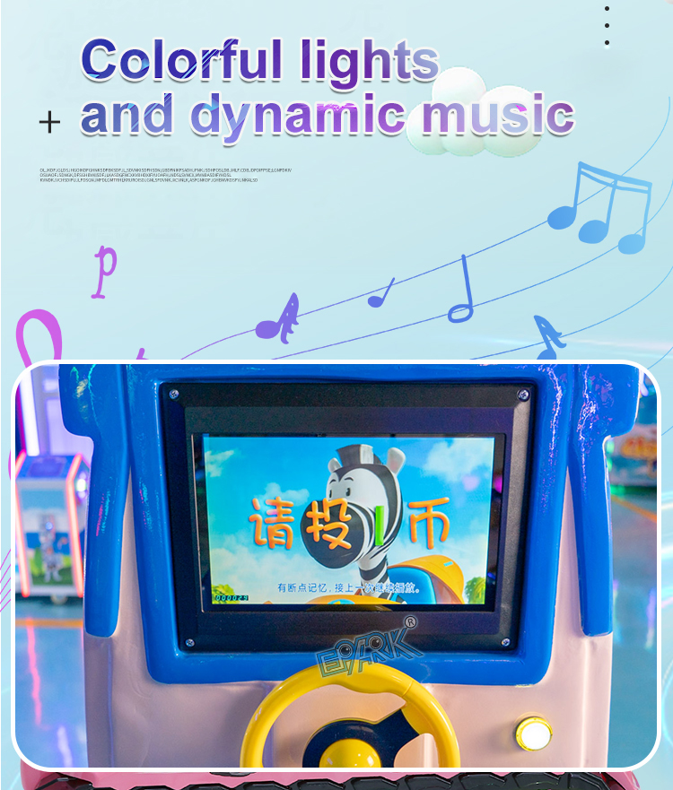 New Kiddie Rides Coin Operated Fiberglass Swing Electric Car Small Train Kiddie Ride Game Machine supplier
