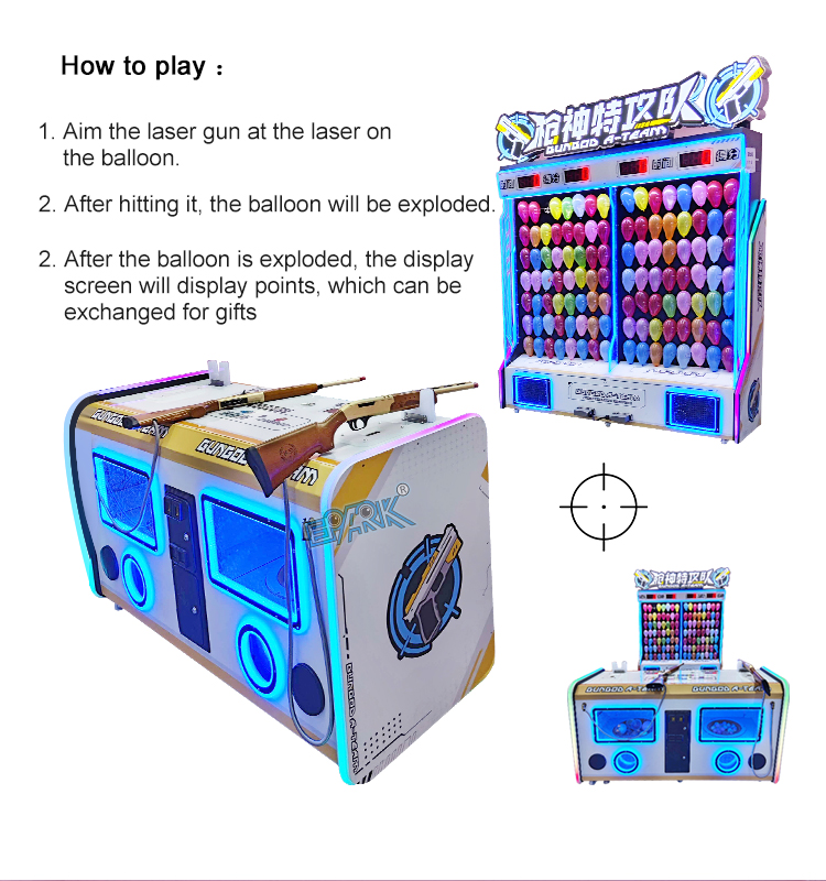 Balloon Shooting Carnival Games Carnival Balloon Shoot Game Booth Carnival Balloon Shooting Fair Games For Sale factory