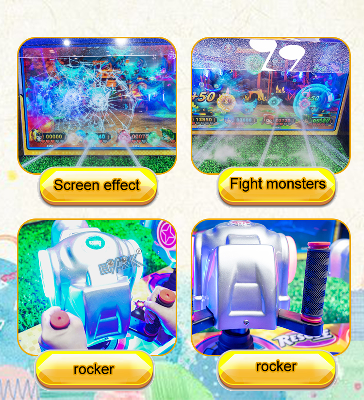 Arcade Games 4 Players Coin Arcade Video Game Machine Water Shooting Redemption Game Machine supplier