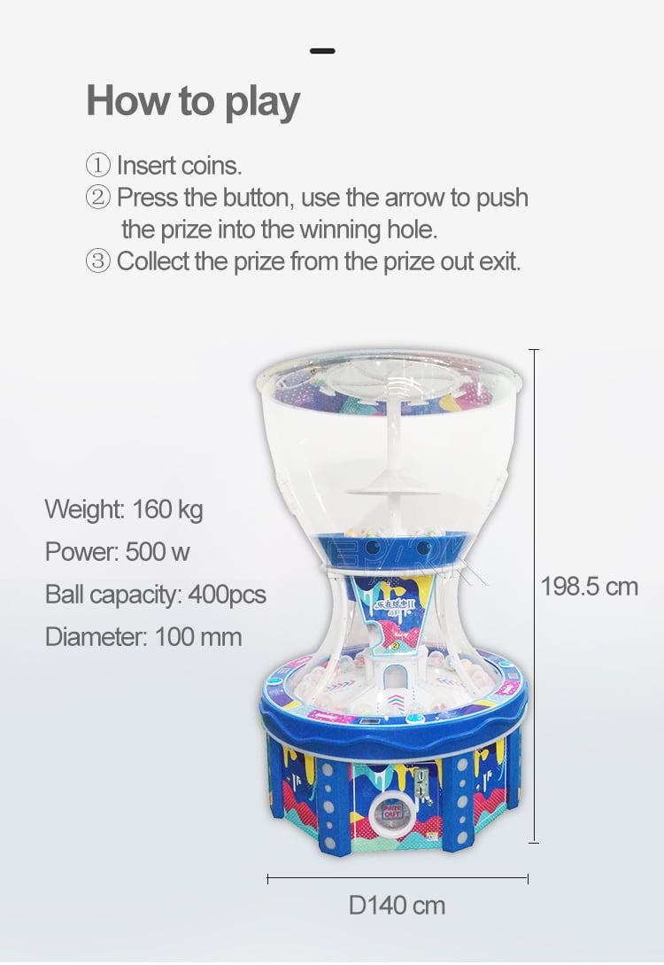 Coin Operated Ball Paradise Gumball Machine Kids Candy Gacha Gashapon Vending Ball Toys Candy Gumball Plastic Gift Machine details