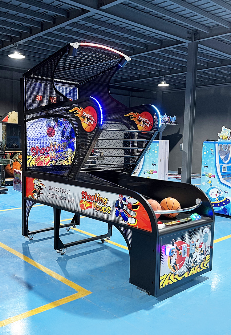 Indoor Electronic Coin Operation Skills Shooting Crazy Basketball Street Basketball Shooting Arcade Game Machine supplier