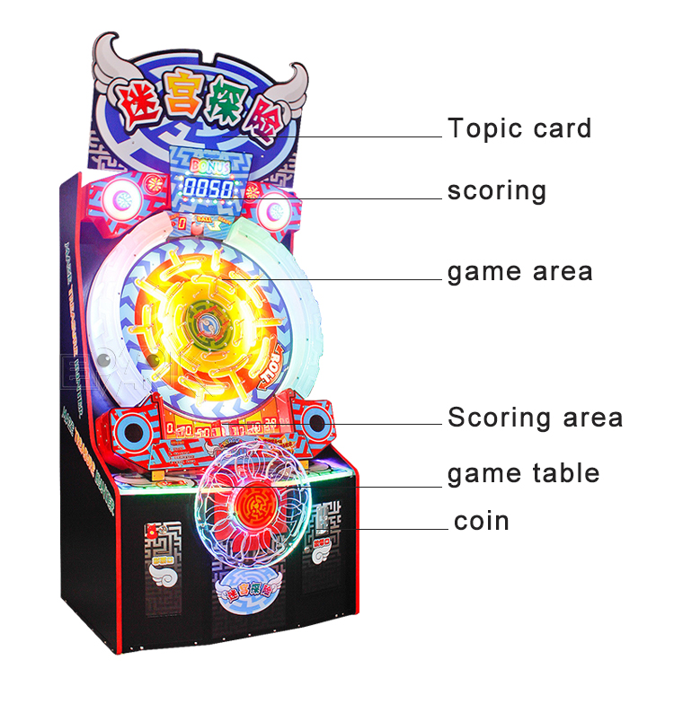 Carnival Arcade Games For Kids Ball Drop Fall Amusement Arcade Ticket Game Machine details