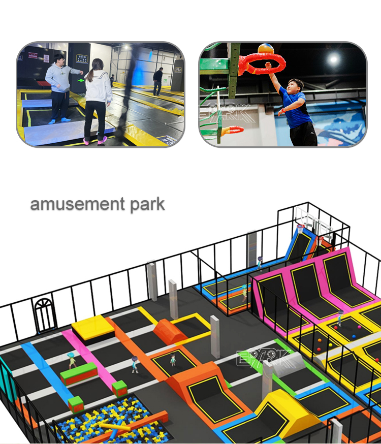 Trampoline Commercial Free Jumping Indoor/Outdoor Big Trampoline Park Indoor Safety Children Trampoline For Sale manufacture