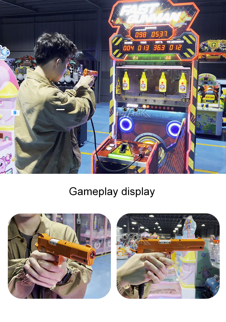 Fast Gunman Shooting Arcade Game Indoor Amusement Coin Operated Shoot Gun Shooting Games Machine for Kids details