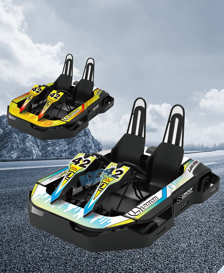 2 Seat Electrico Karts Kids Karting Car Electric Go Kart For Adults factory
