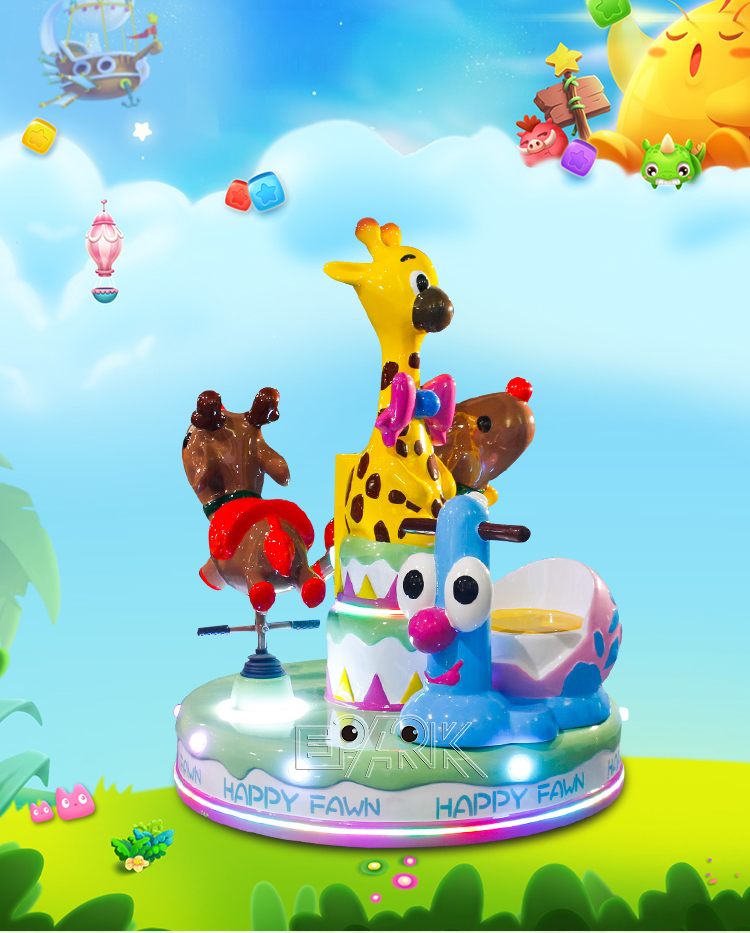 Amusement Ride Mini Carousel For Kids Merry Go Round factory
