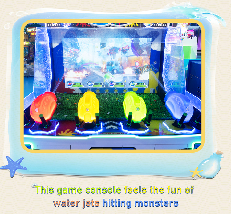Coin Operated Game Machine Lottery Redemption Water Shooting Game Machine factory
