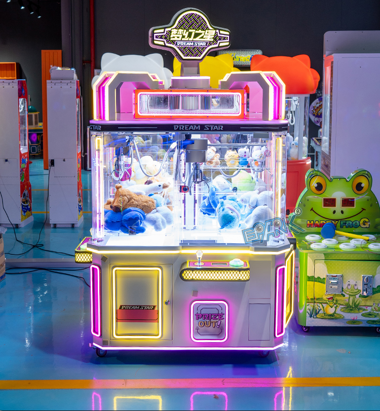 Coin Operated Arcade Toy 4 Player Claw Crane Machine Plush Toy Catcher Mini Prize Vending Machine supplier