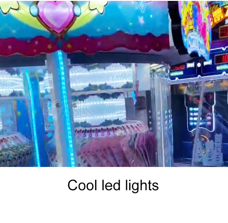 Coin Operated Gift Games Machine Castle Party Clip Sticker Card Skill Claw Crane Machine factory