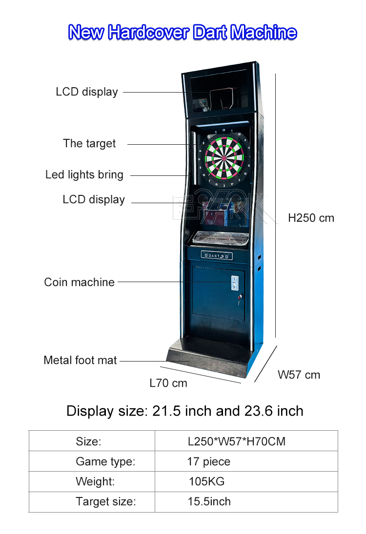 Luxury Dart Game Machine Indoor Sports Coin Operated Electric Darts Machine supplier