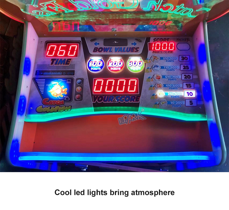 Coin Operated Arcade Catch Gold Fish Hunting Ball Redemption Ticket Lottery Game Machine factory
