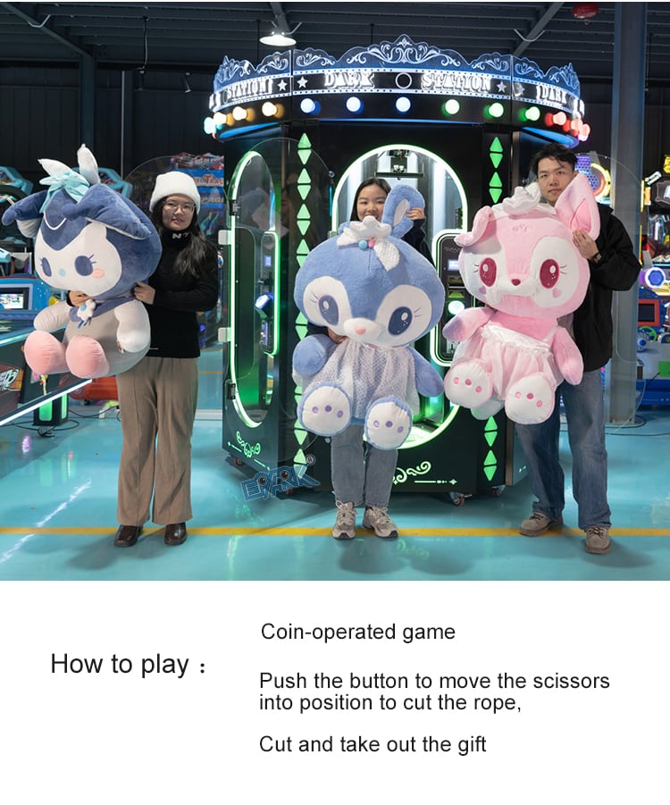 6 Players Threeplus Pink Date Arcade Claw Machine Prize Cutting Gift Game Machine manufacture