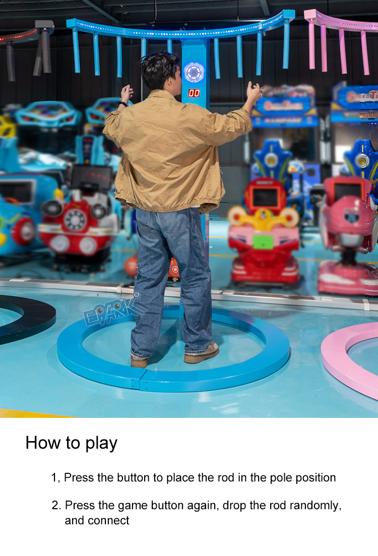 Indoor Sport Coin Operated Game Fast Reaction Catching Stick Games Machines factory