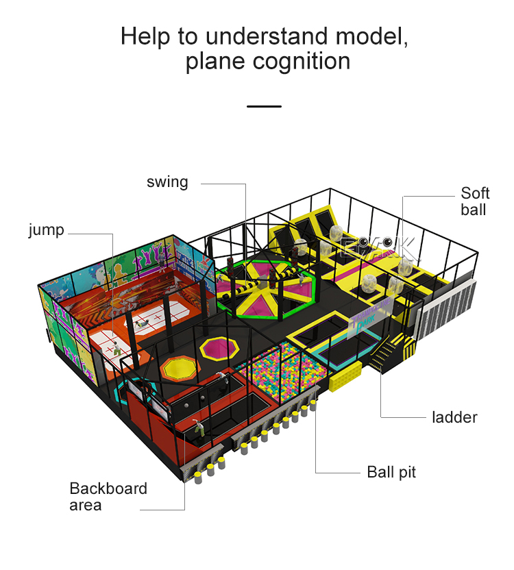 Trampolin Para NiñOs Kids Bungee Trampoline Park supplier