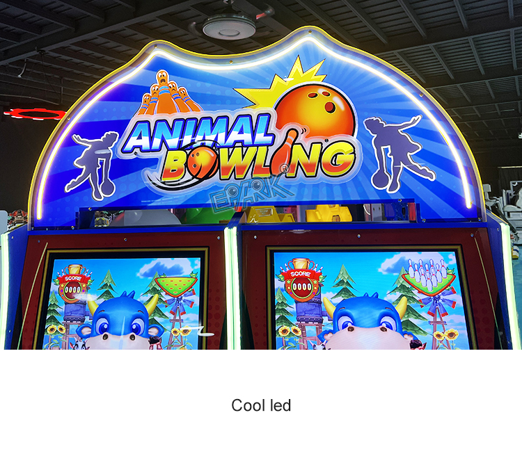 Double Players Bowling Electronic Arcade Video Simulator Games Bowling Ball Game Machine factory