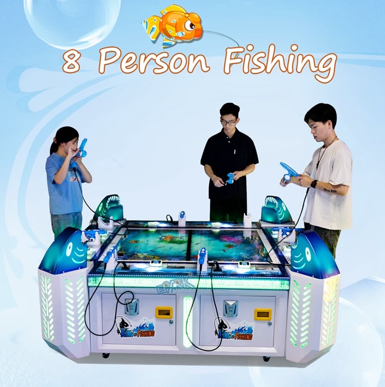 Child Playground Arcade Coin Operated 8 Players Kids Fish Game Machine details