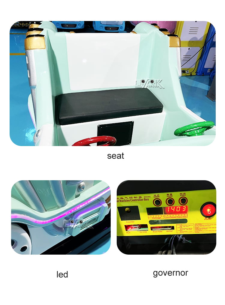 Amusement Park Coin-operated Electric Bubble Music Happy Kids' Swing Rocking Car manufacture