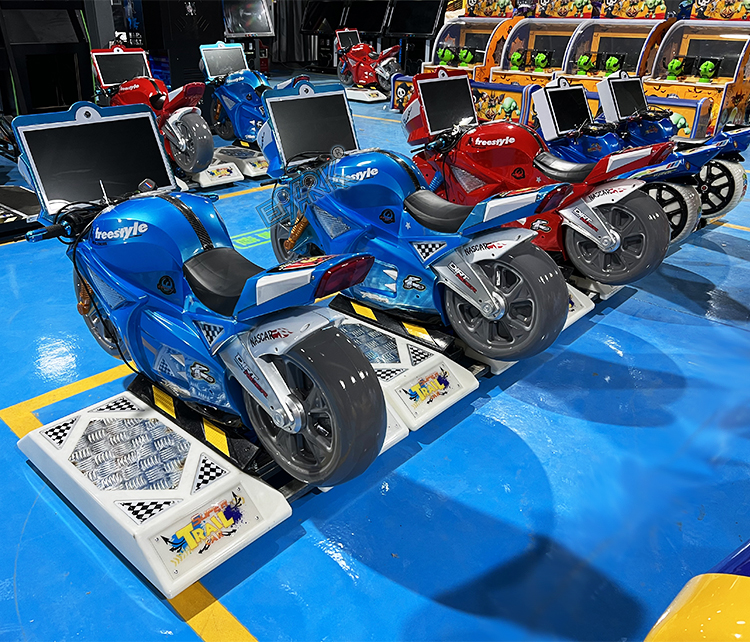 Kids Arcade Game Machine Racing Simulator Motorcycle Auto Racing Motorcycles manufacture