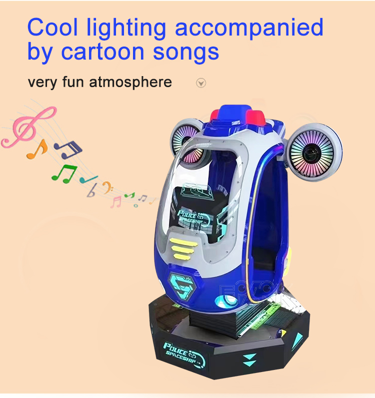 Indoor Playground Coin Operated Kiddie Rides Mini Plane Kids Video Game Machine details