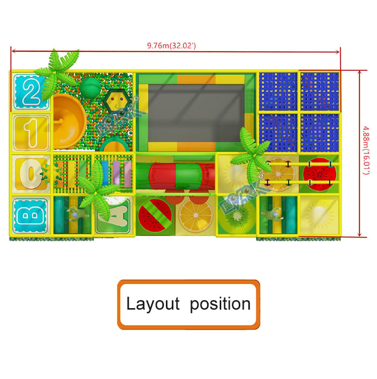 Softplay Playground 6x2x2.4, Indoor Softplay Naughty Castle details