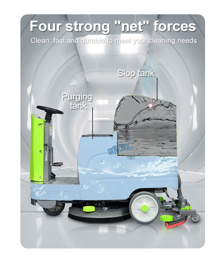 Latest Commerical Cleaning Machine Mini Ride On Floor Scrubber Drier Floor Cleaner Sweeper For Workshop factory