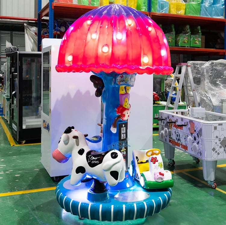 Indoor Amusement Outdoor Equipment Coin Operated Game Machine Kiddie Ride Machines Kids Carousel Horse Ride supplier