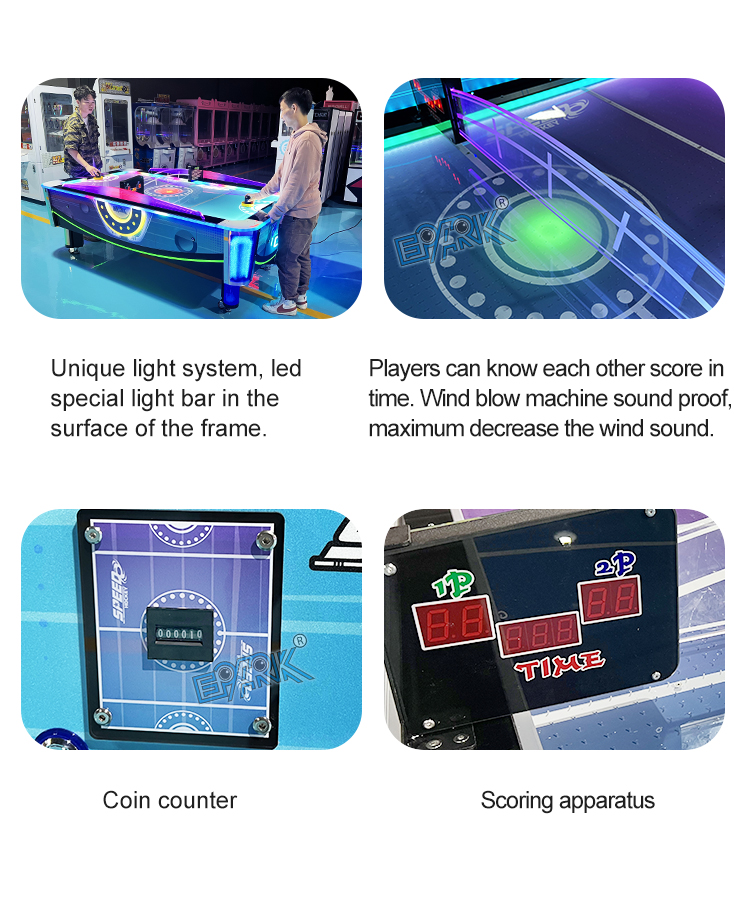 Amusement Park Arcade Machine Ticket Redemption Machine Coin Operated Air Hockey Table For Sale details