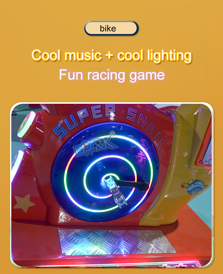 Kids Bicycle Amusement Kiddie Ride Speed Bike Coin Operated Indoor Arcade Video Kids Game Machine manufacture