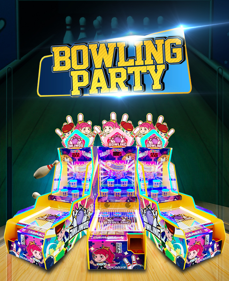 New Design Arcade Coin Operated Bowling Machine Throwing Bowling Big Dunk For Amusement park supplier