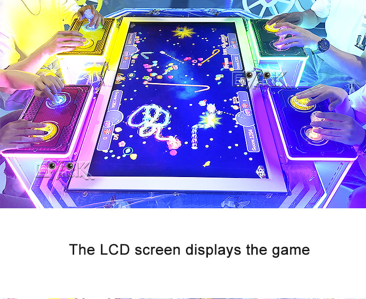 Amusement Park Games Arcade Game Machines 4 Player Coin Operated Crazy Snake Game Machine factory