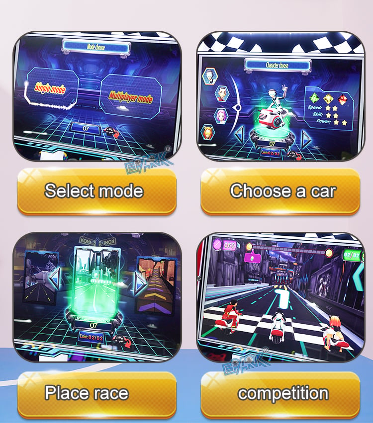 Motorcycle Driving Simulator Arcade Motor Racing Car Game Machine For Game Center factory