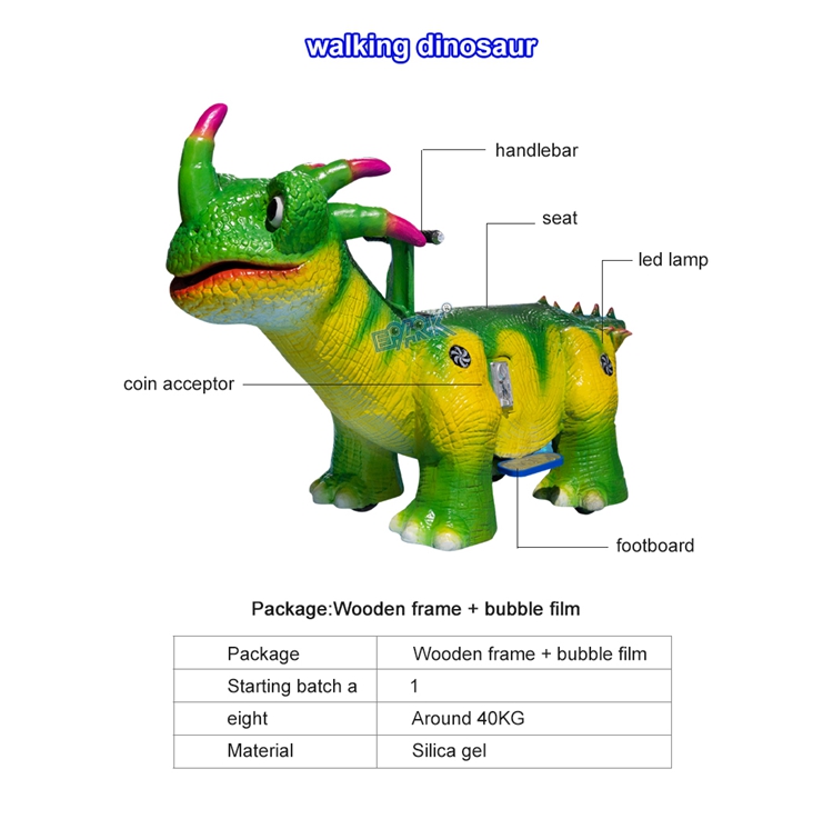 Cool Design Simulation Dinosaur Ride On Pedal Go Kart Car For Children factory