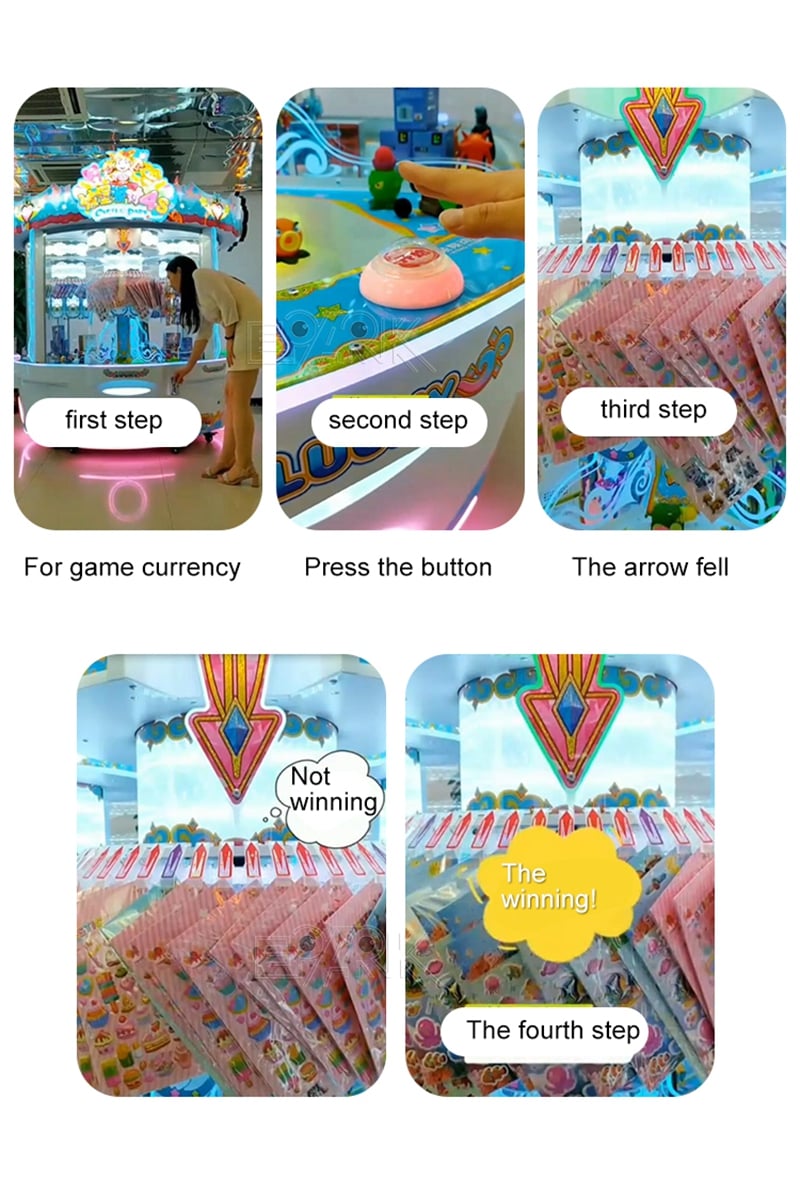 Coin Operated Gift Games Machine Castle Party Clip Sticker Card Skill Claw Crane Machine supplier