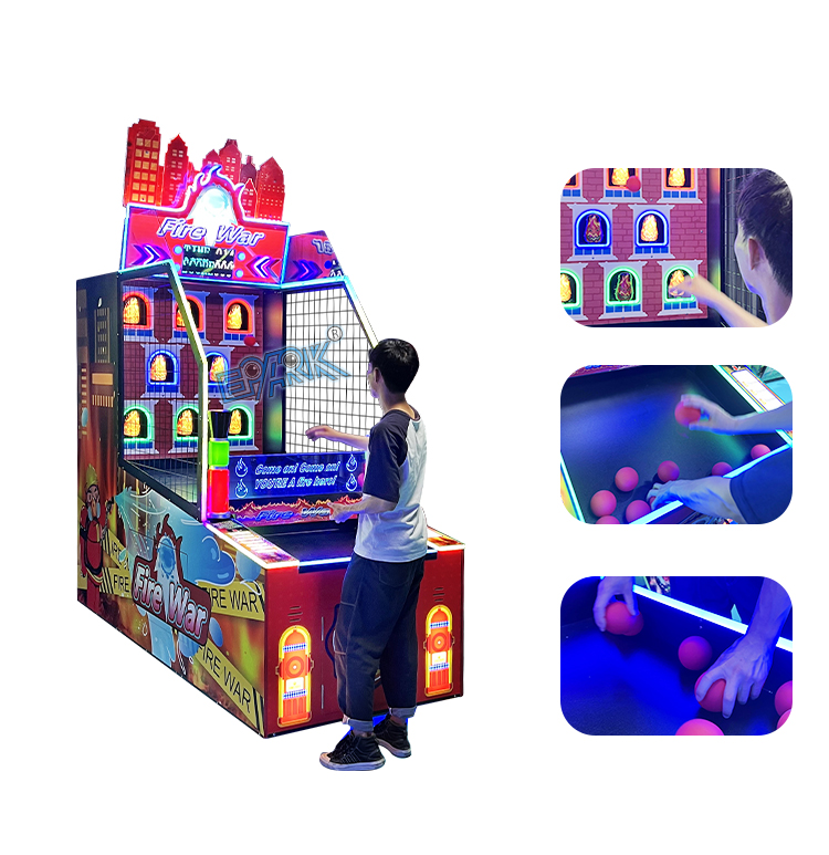 Kids Coin Operated Prize Game Machine Arcade Redemption Games Machines Shooting Ball Game manufacture