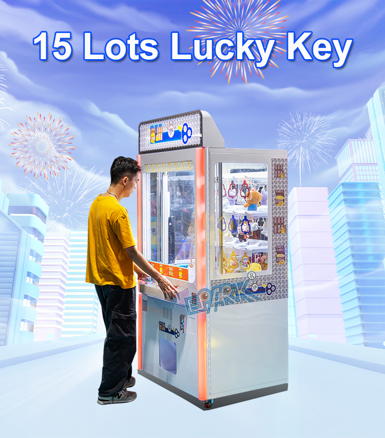 Coin Operated Pink Date Cut 2 Win Automatic Cut The Rope Prize Big Stuffed Toys Scissors Game Machine factory