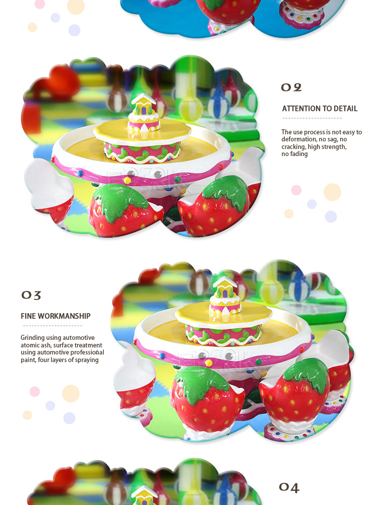 Amsuement Park Fiberglass Bear Sand Table manufacture