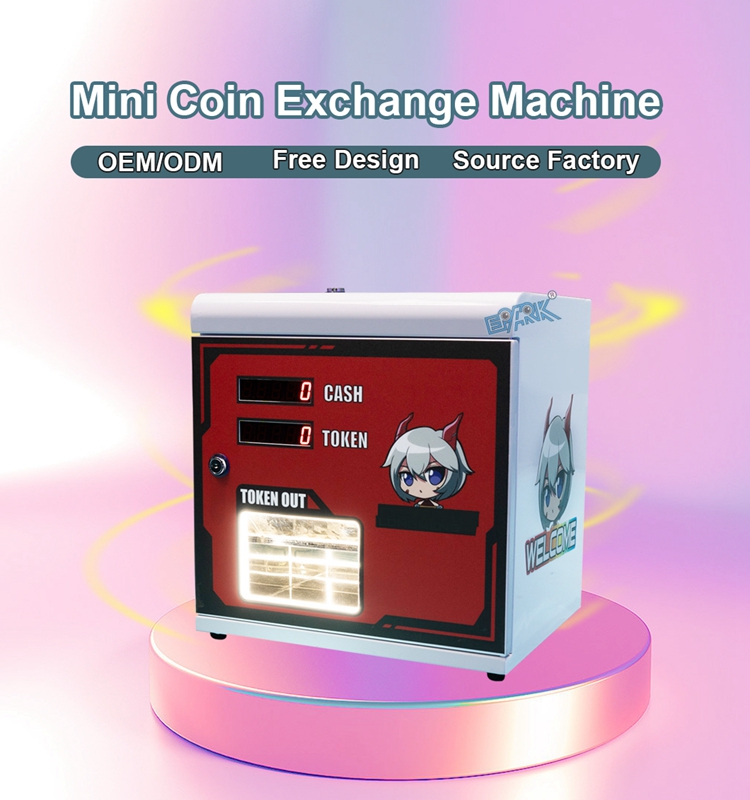 Mini Small Cash Bill Exchange To Coin Token Exhcanger Machine For Amusement Claw Crane Game Dispenser supplier