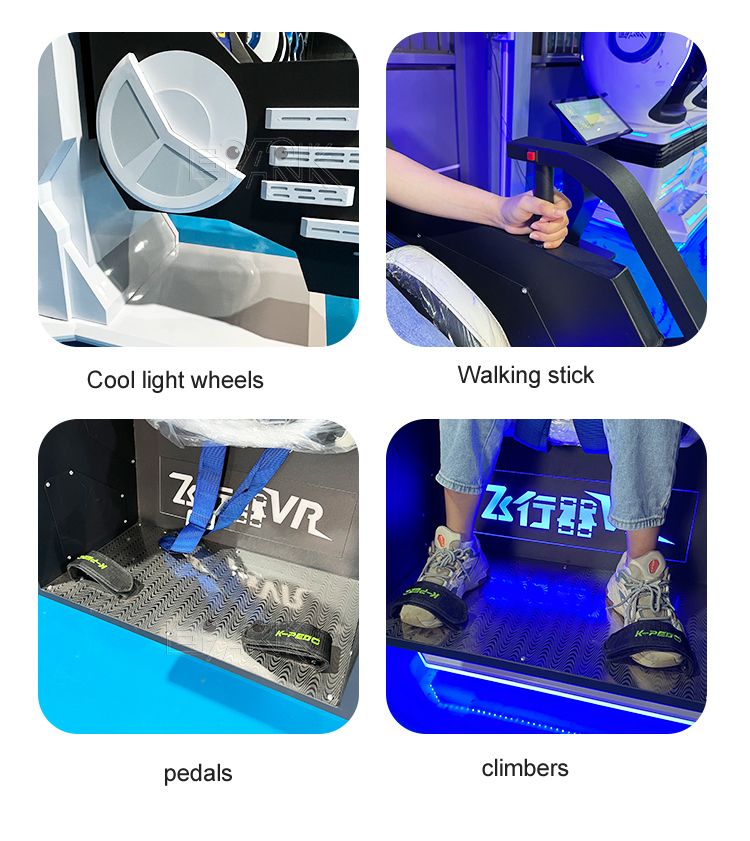 360 Degree 9D VR Motion Chair Virtual Reality 9D Cinema VR Flying Simulator For VR Zone details