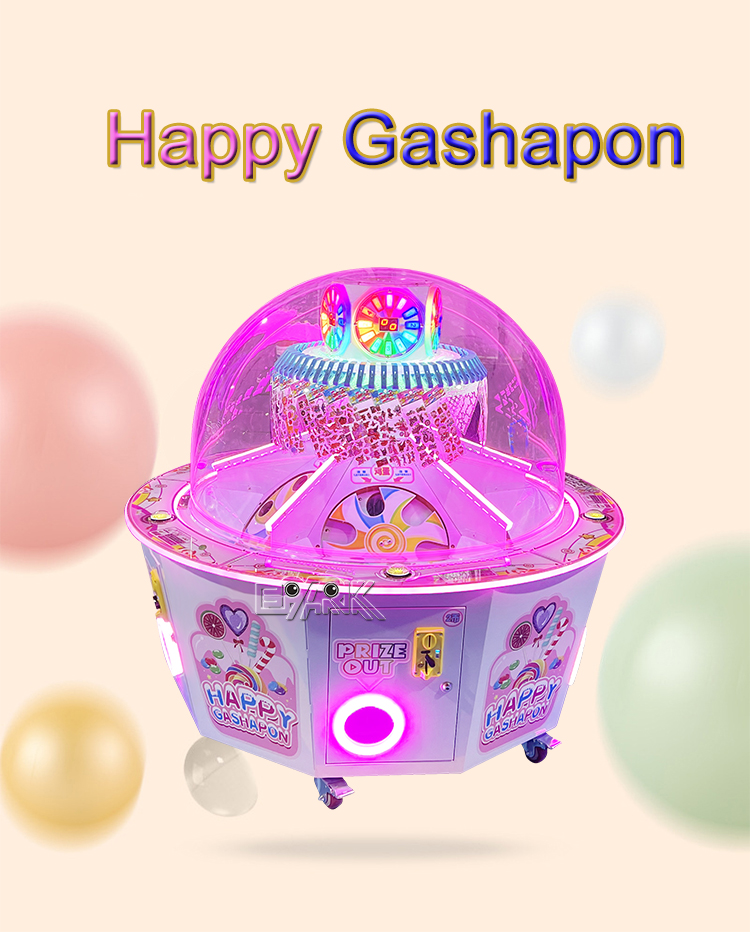 Coin Operated Arcade Game Machine Happy Gashapon 5 Players Capsule Toy Vending Machine manufacture