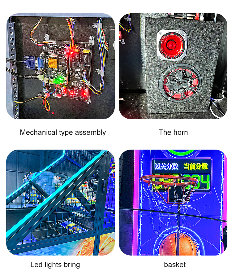 New Type Arcade Coin Operated Arcade LCD Basketball Machine Shooting Hoop Ball Machine For Sale supplier