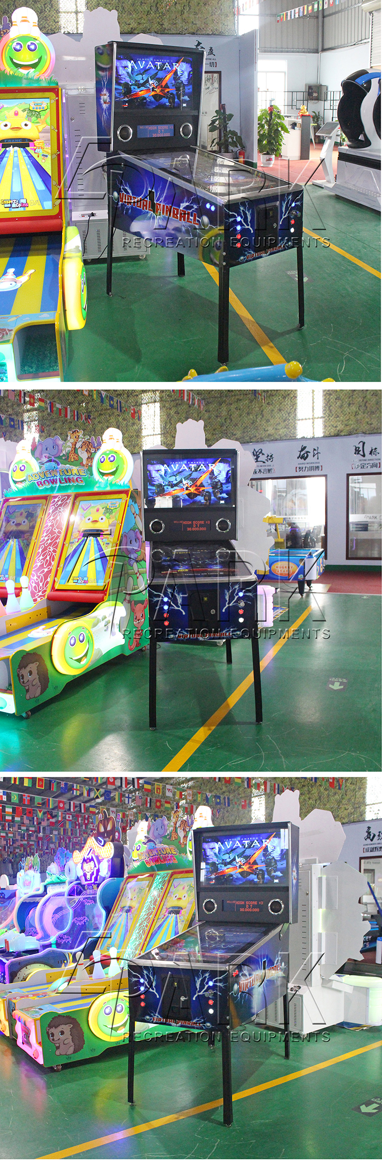Arcade Pinball Game Indoor Playground Coin Operated Pinball Game Machine manufacture