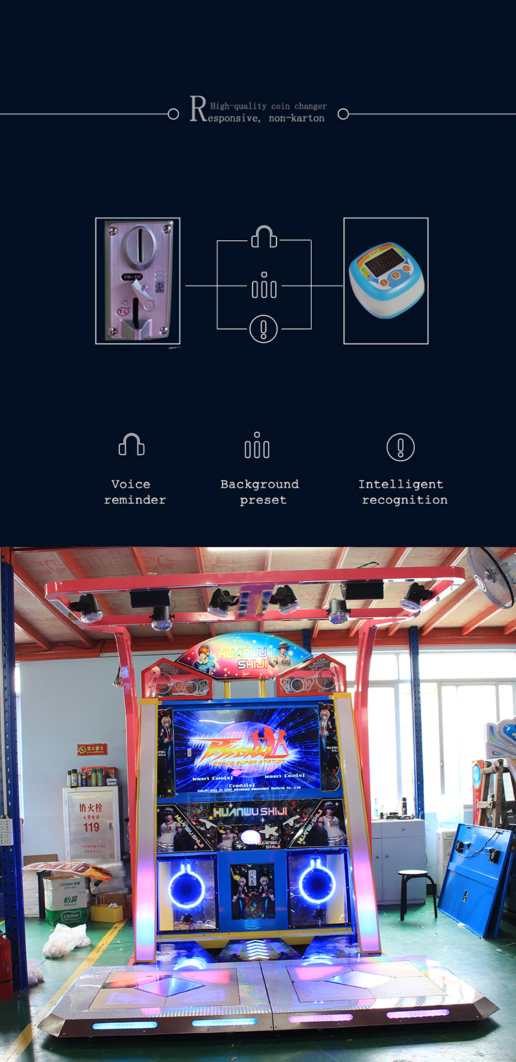 Hot Sale Coin Operated Arcade Dance Arcade Dancing Game Machine Dance Machine For Sale factory