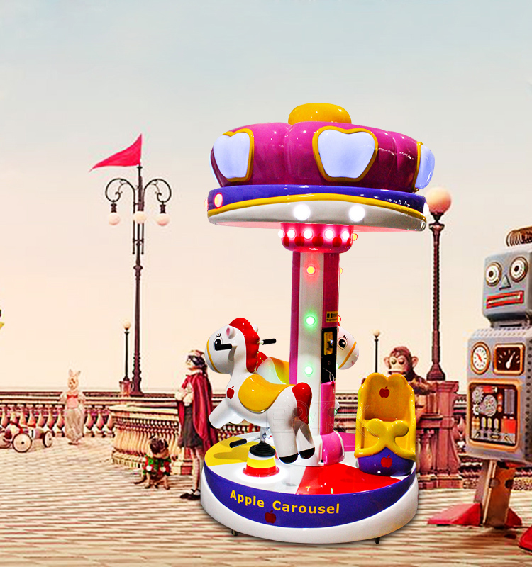 Factory Wholesale Commercial Kids Children Merry Go Round Carousels Horse Ride For Sale details