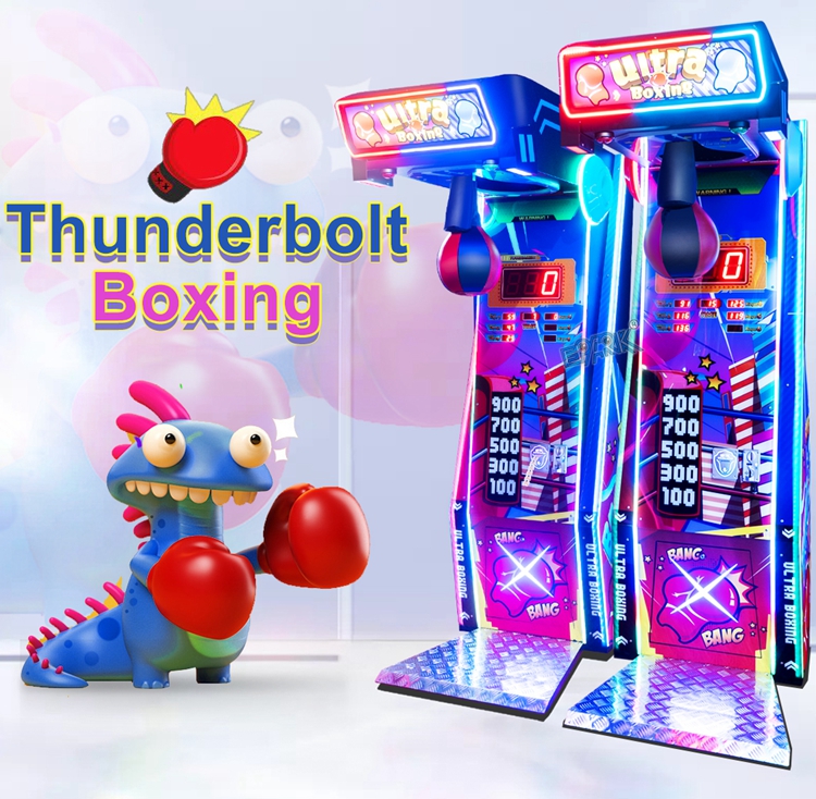 New Coin Operated Sports Arcade Boxing Game Machine Big Boxing Punching Fire Boxing Machine supplier