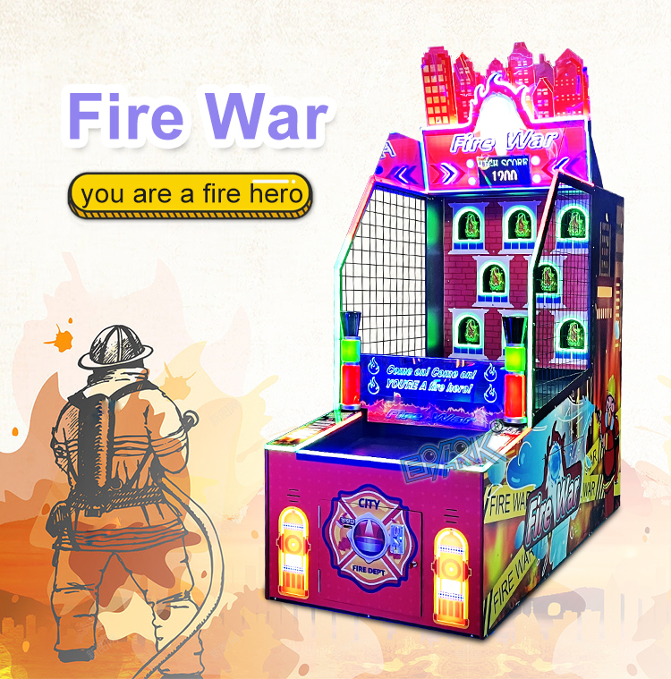 Kids Coin Operated Prize Game Machine Arcade Redemption Games Machines Shooting Ball Game manufacture