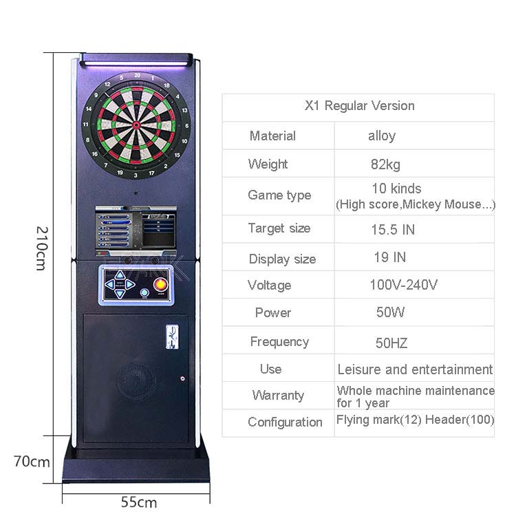 Luxury Electronic Coin Operated Dart Game Machine for Multi Players in Club details
