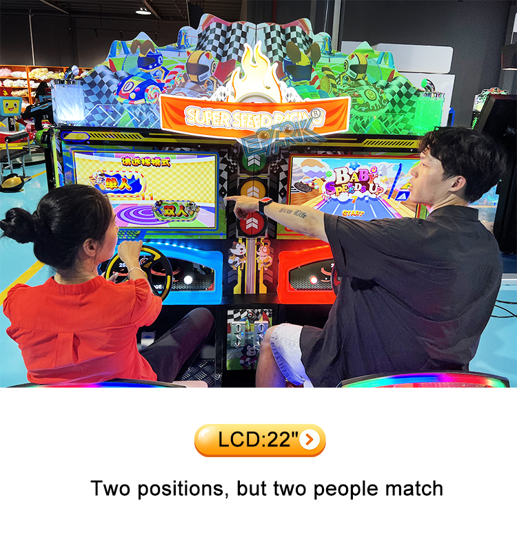 Amusement Park Coin Operated Arcade Kids Car Racing Game Machine details
