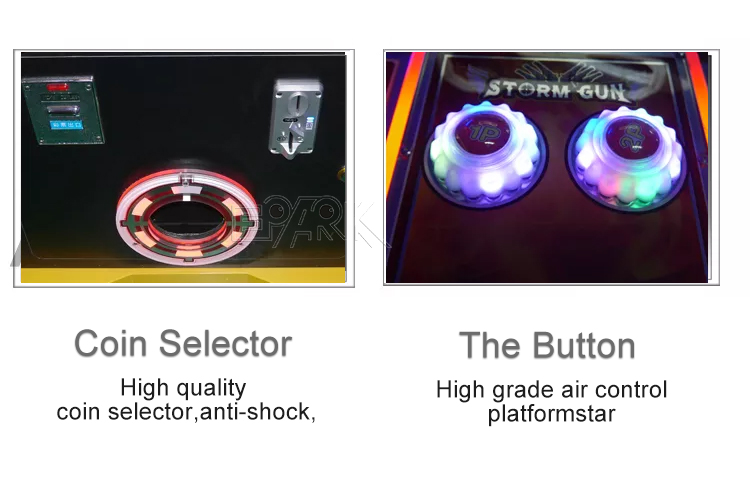 Gun Shooting Game Machine Kids Pusher Arcade Shooting Game Machine Coin Operated Games Gun Shoot Machine factory