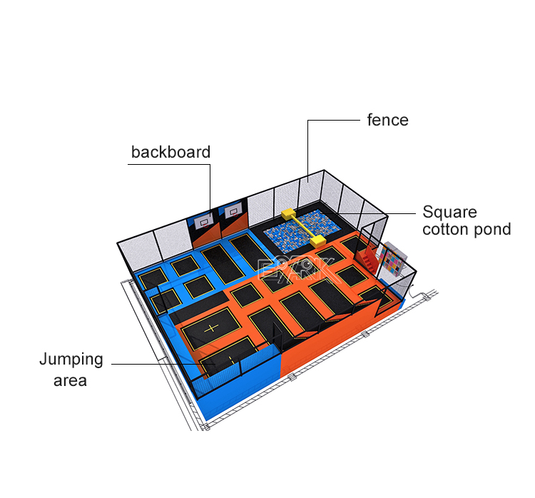 Brand Jumping Indoor Rectangle Waterproof Mats Trampoline Manufacturers Child Trampoline Park supplier