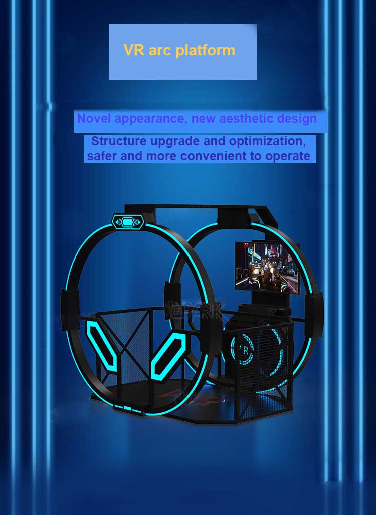 9D VR Circular Walking Platform Shooting Games Machine VR Simulator CE Certificate supplier